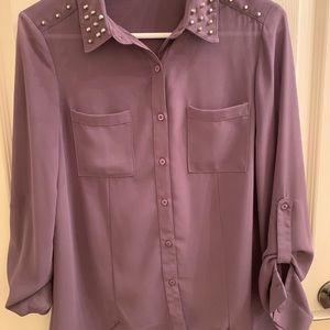 Chloe K studded blouse